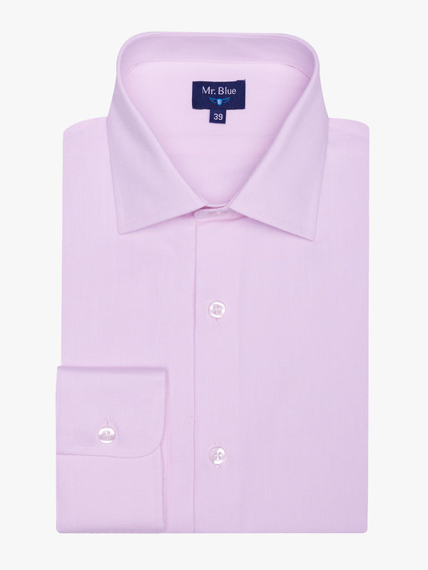 Camisa Classic Fit Dobby Rosa Mr. Blue
