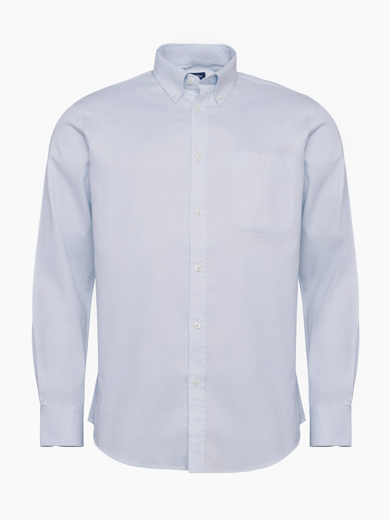 Camisa Regular Fit Dobby Azul Mr. Blue