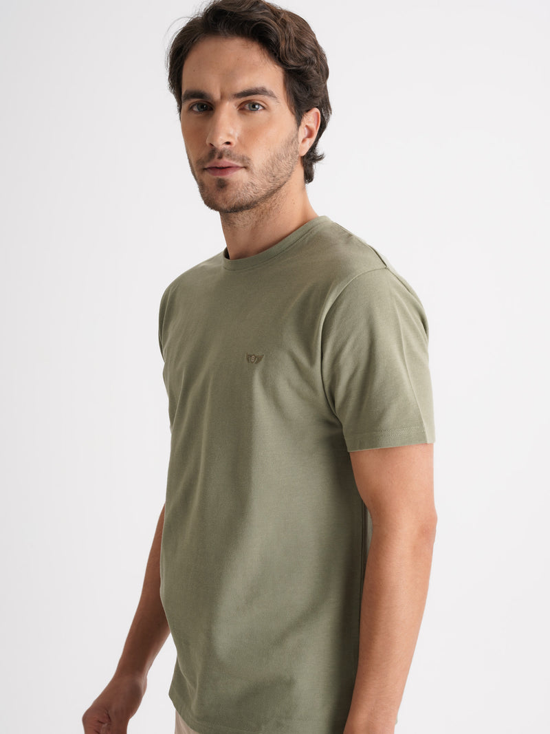 T-Shirt 100% Algodão Verde Mr. Blue