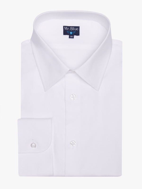 Camisa Classic Fit Oxford Branca Mr. Blue