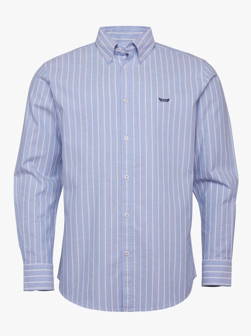 Camisa Regular Fit Oxford Azul Mr. Blue