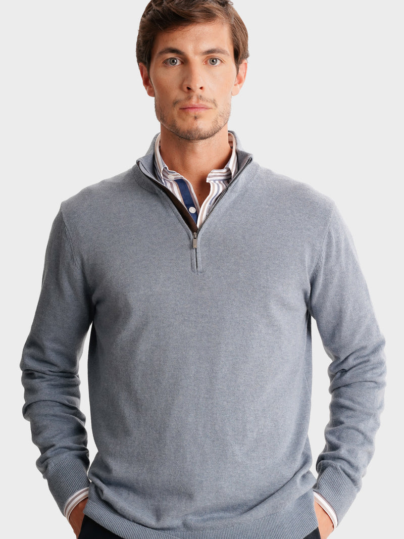 Pullovers Fino Meio Zipper Mr. Blue