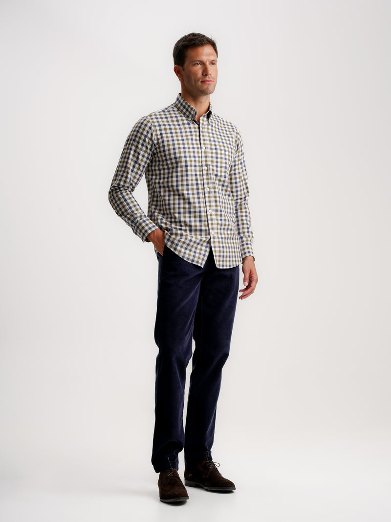 Regular Fit Twill Shirt Blue