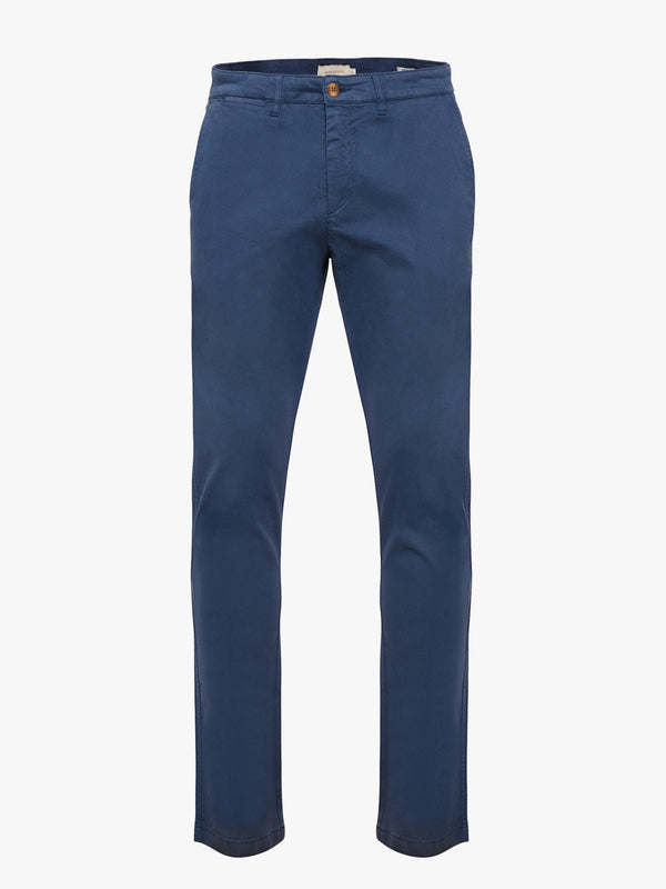 Pantalones Chinos Regular Fit Sarga Azul