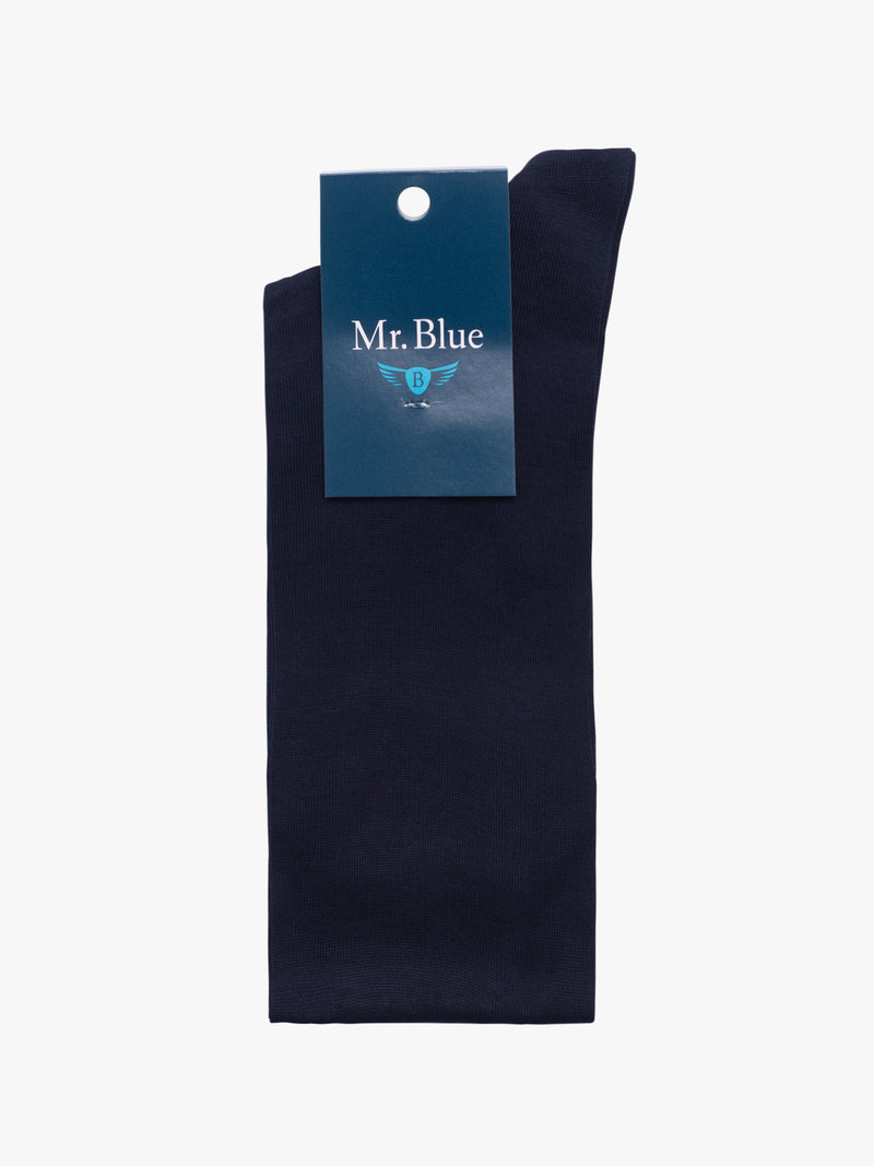 Calcetines 100% algodón azul oscuro