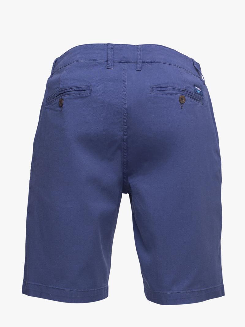 Pantalones cortos de lona azul liso intermedio