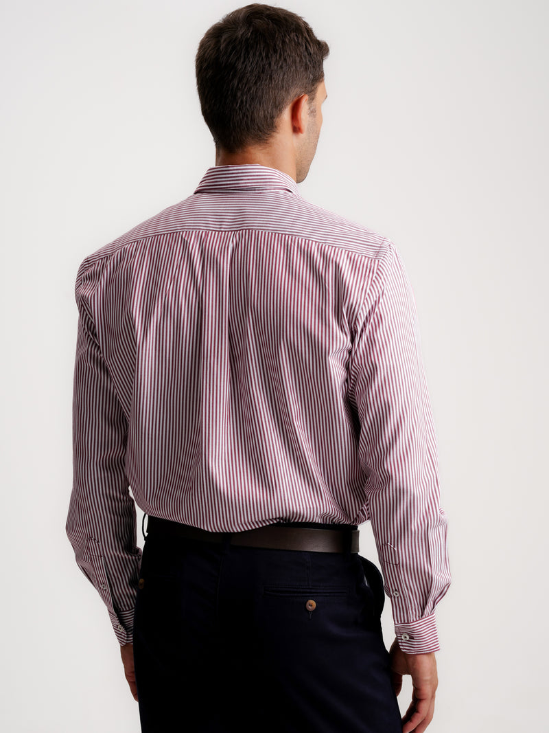 Camisa Regular Fit Oxford Vermelha