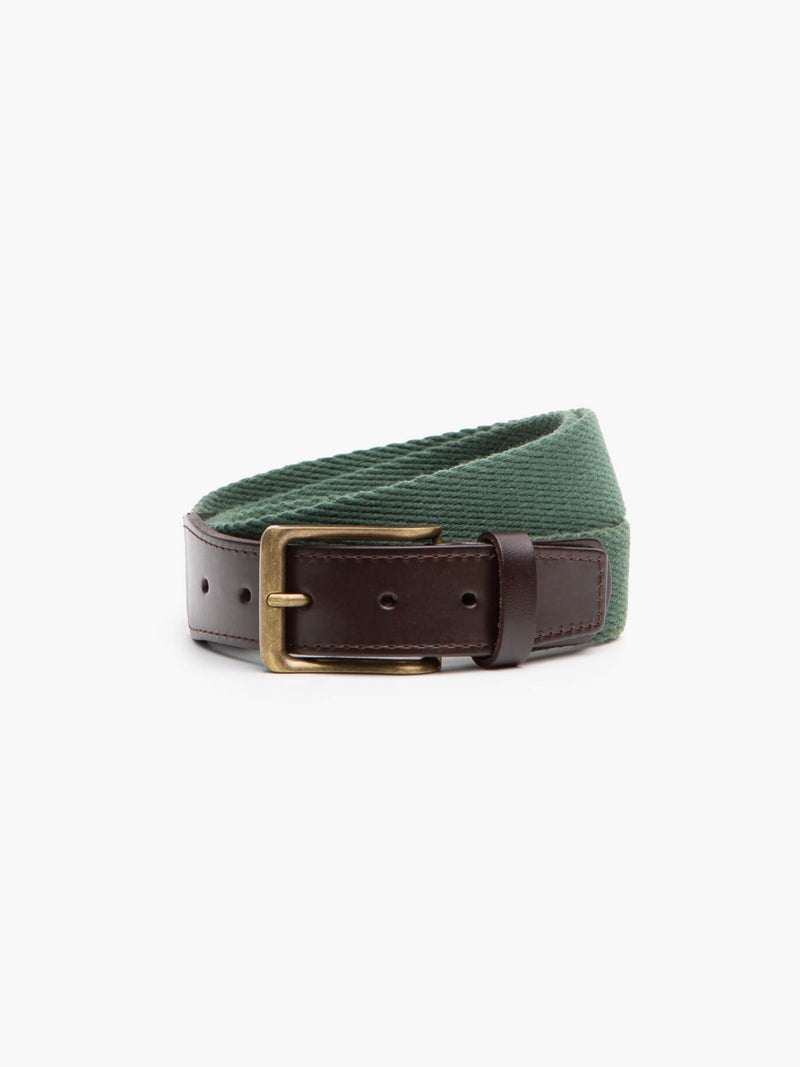 Green Smooth Fabric Belt