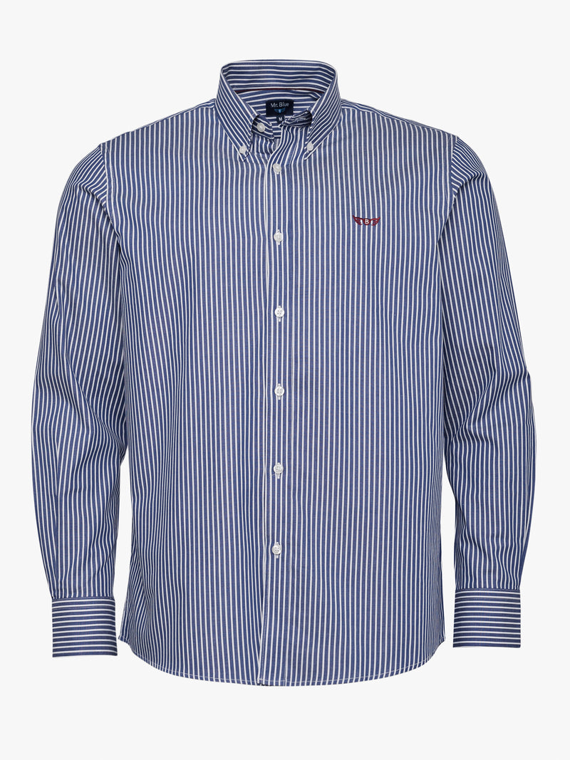 Camisa Regular Fit Oxford Azul