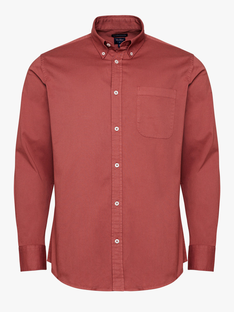 Camisa Regular Fit Twill Vermelha