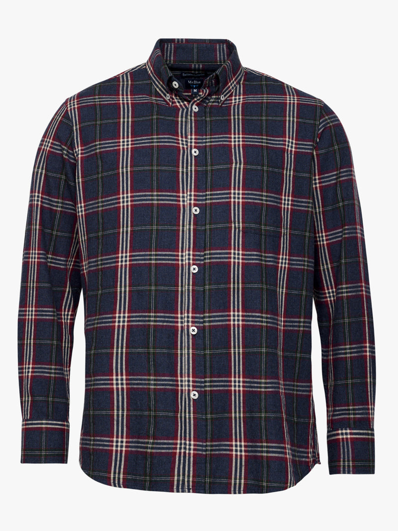 Blue Flannel Regular Fit Shirt