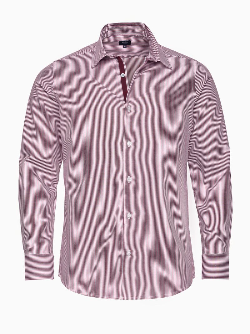 Camisa Slim Fit Oxford Vermelha