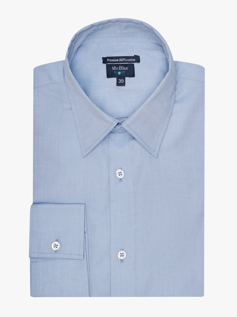 Camisa Classic Fit Twill Azul