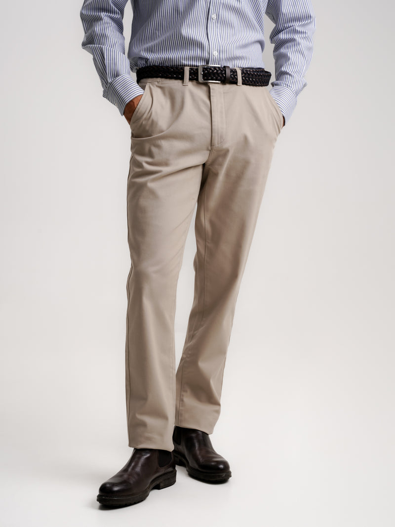 Pantalones Chinos Slim Fit Sarga Beiges