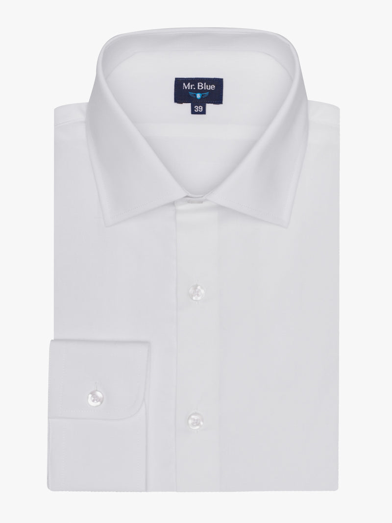 Camisa Classic Fit Popelina Blanca