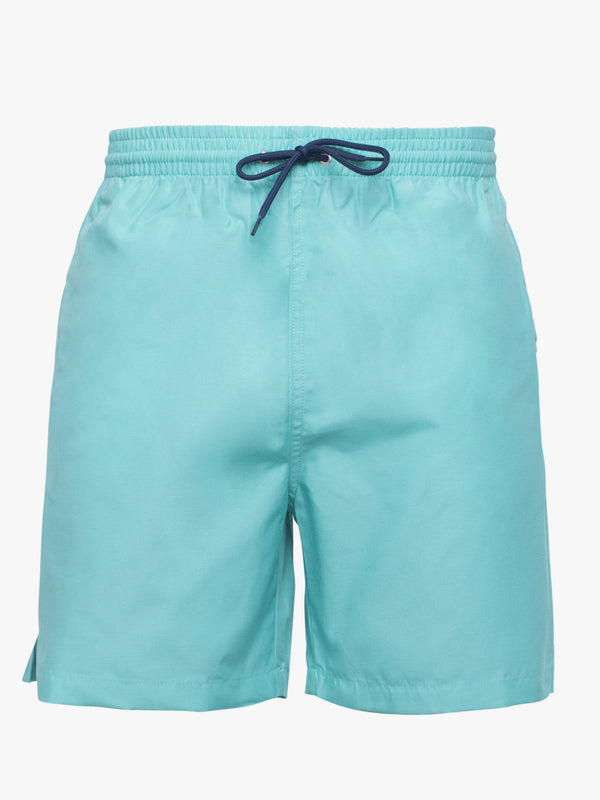 Pantalones cortos de baño italianos de color azul claro