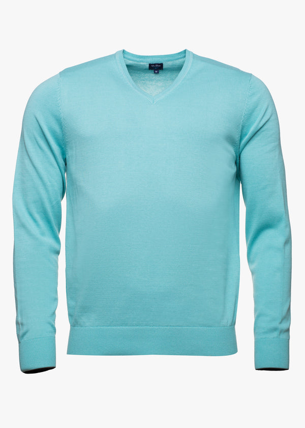 Pullover V-neck 100% cotton