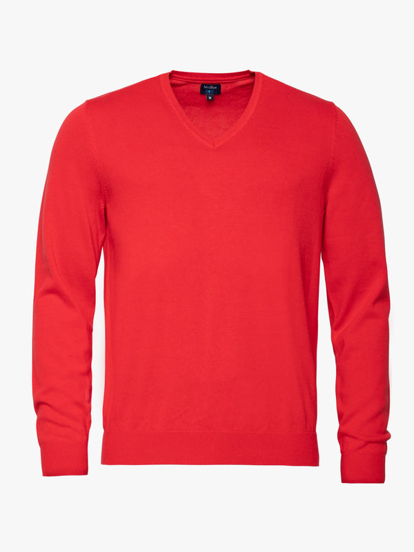 Jersey de algodón rojo