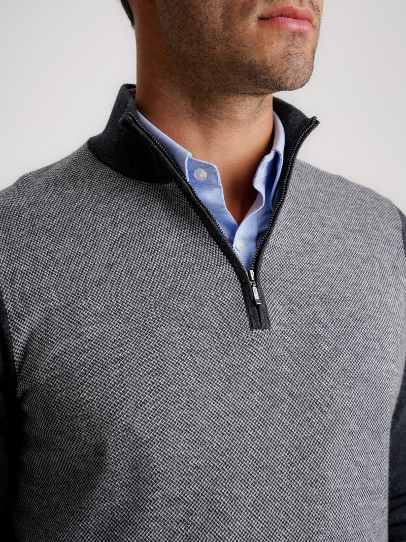 Grey Slim Cashmere Pullover