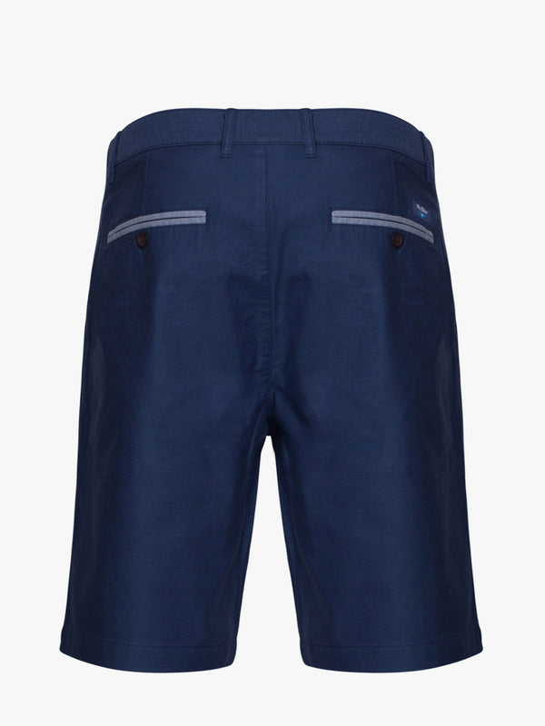 Dark blue cotton Bermuda shorts