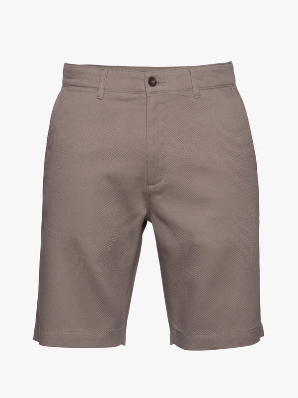 Light gray cotton Bermuda shorts