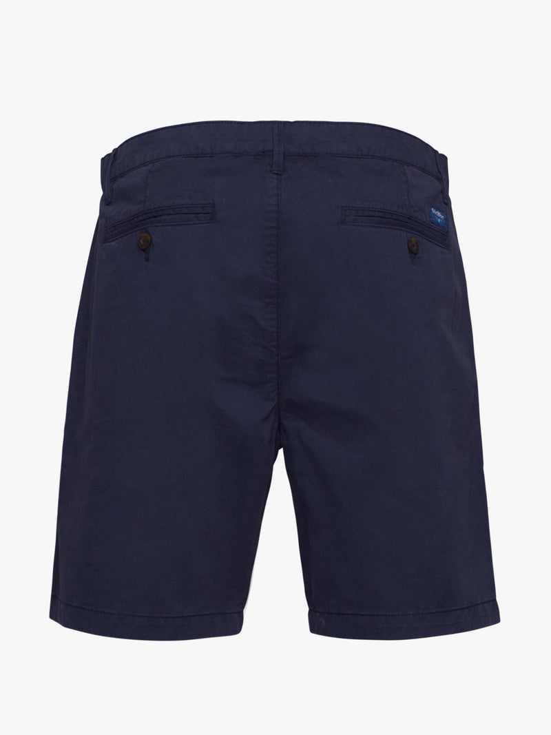 Pantalones cortos de sarga de algodón azul oscuro
