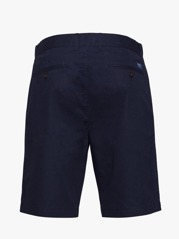 Pantalones cortos de sarga de algodón azul oscuro