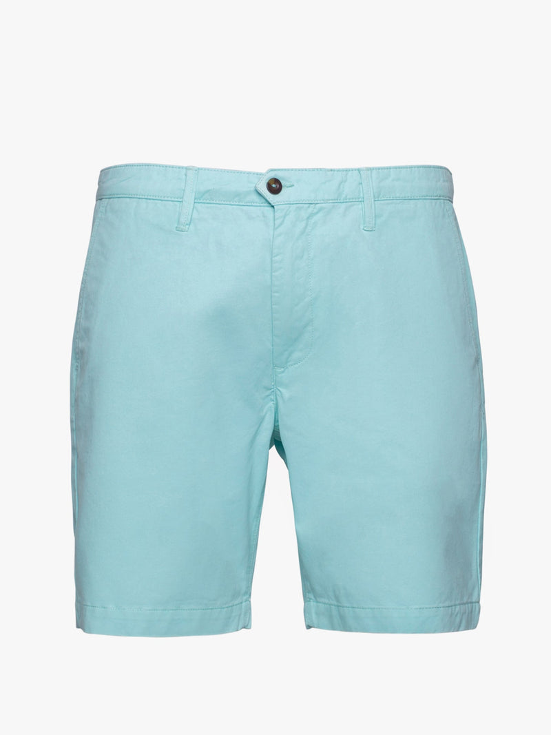 Pantalones cortos de sarga de algodón verde claro