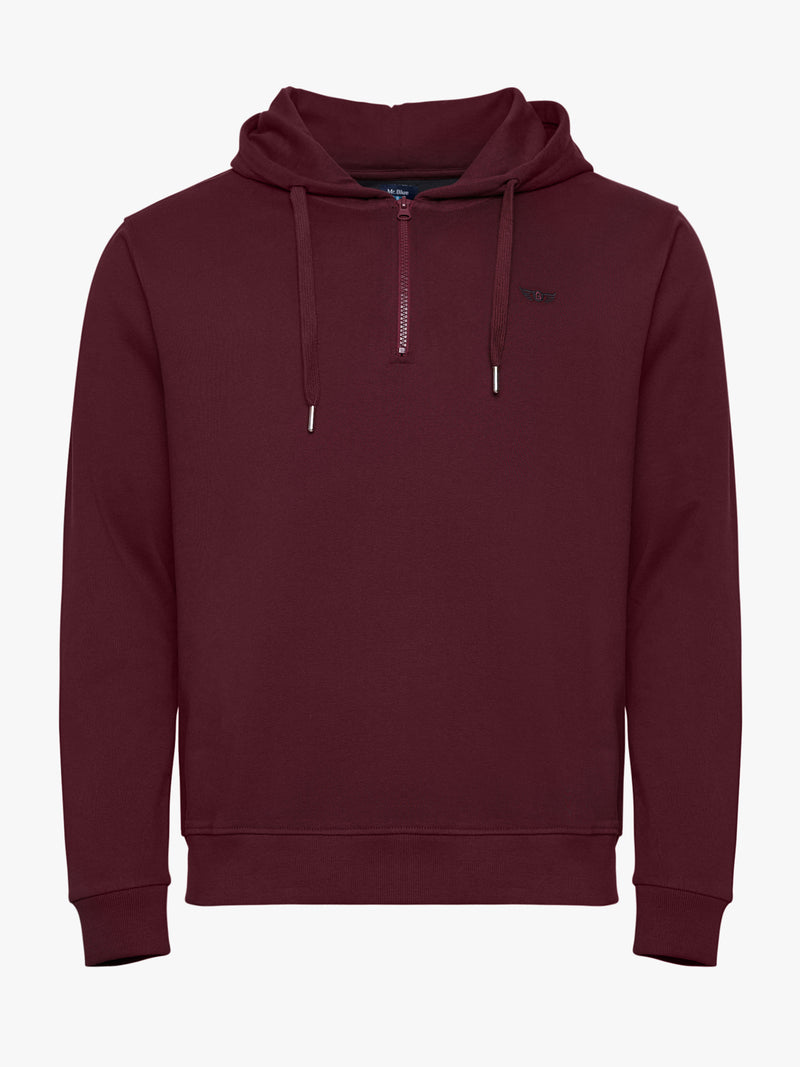 Sudadera Bordeaux Con Logo