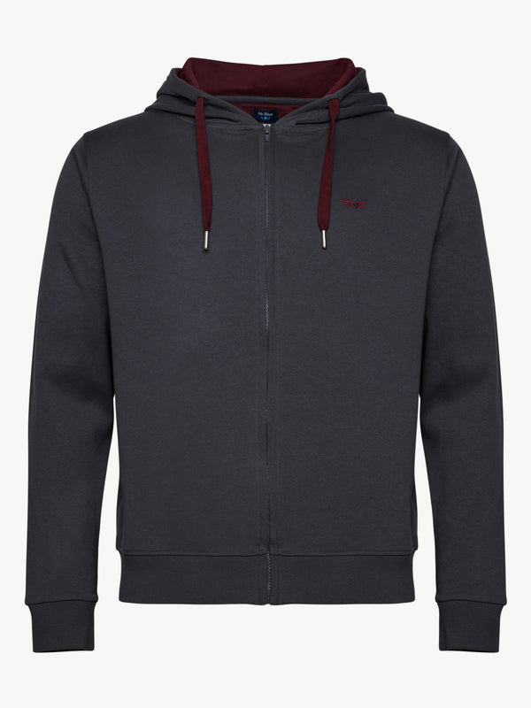 Grey Hoodie With Logo