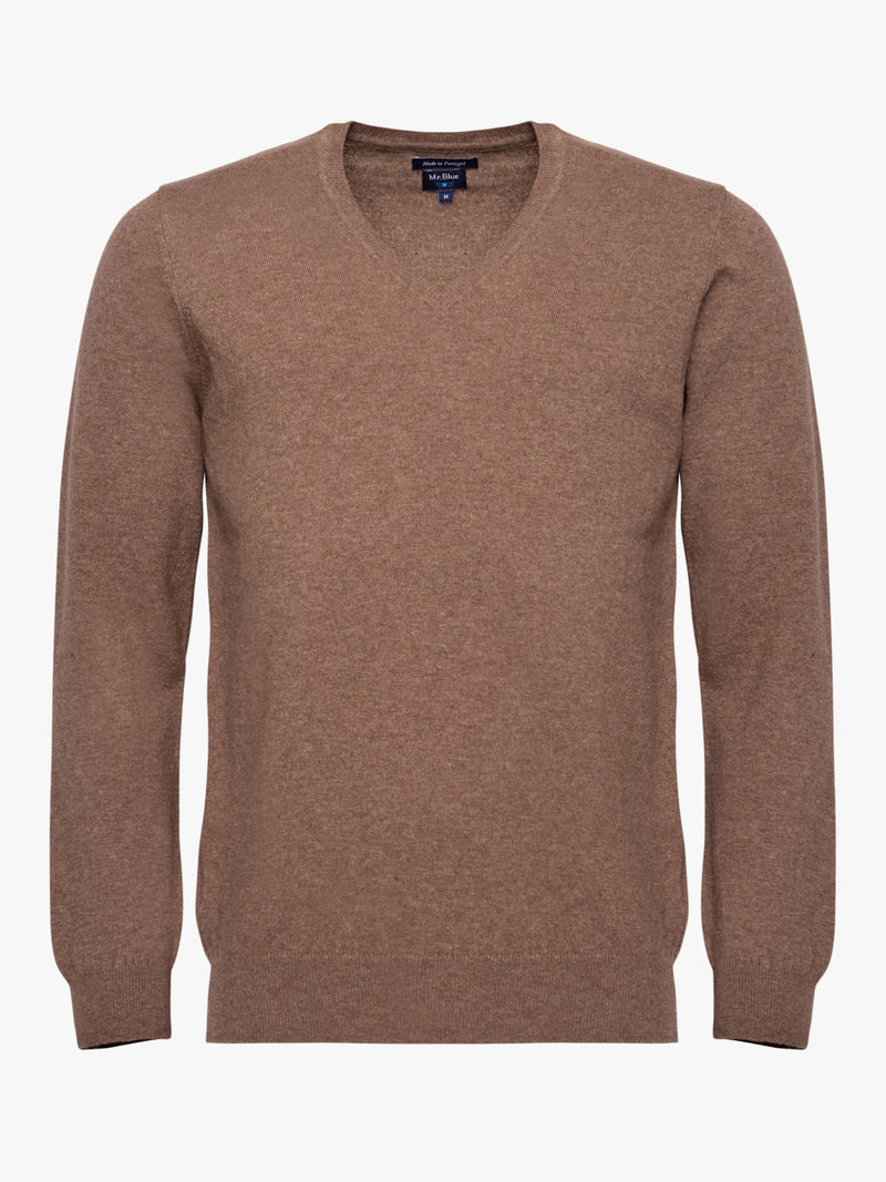 Pullover Regular Fit Beige Long Sleeve