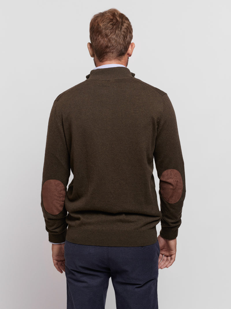 Regular Fit Pullover Brown Long Sleeve