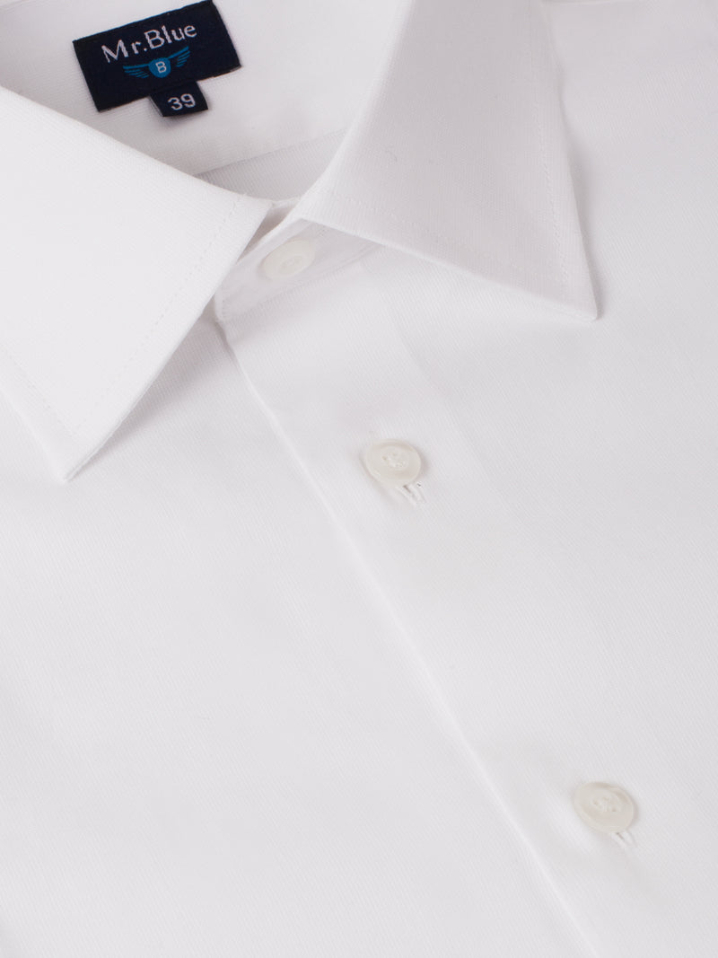 Camisa blanca de algodón clásica