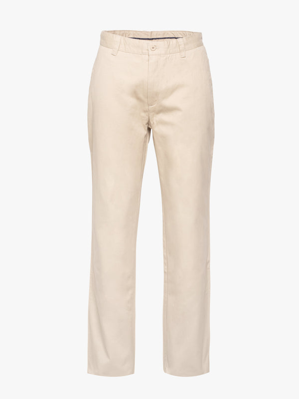 Pantalones chinos de color beige claro