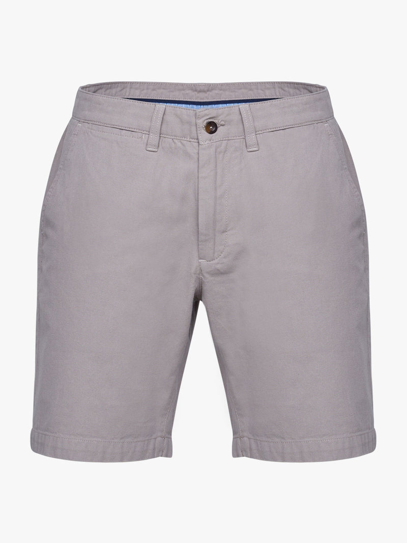 Classic Fit Linen Grey Bermuda Shorts