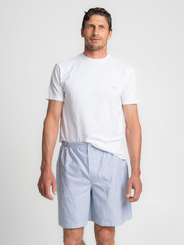Pijama de algodón blanco