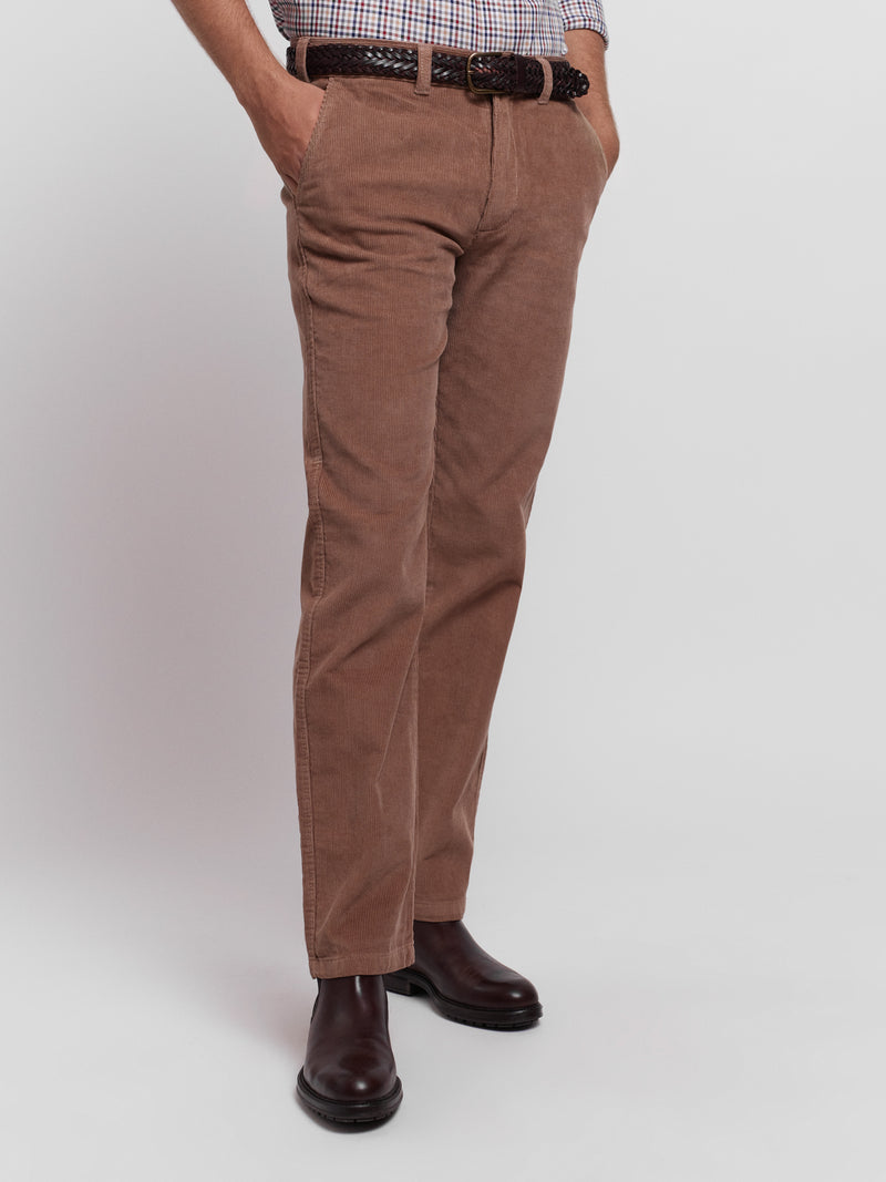 Brown Regular Fit Trousers