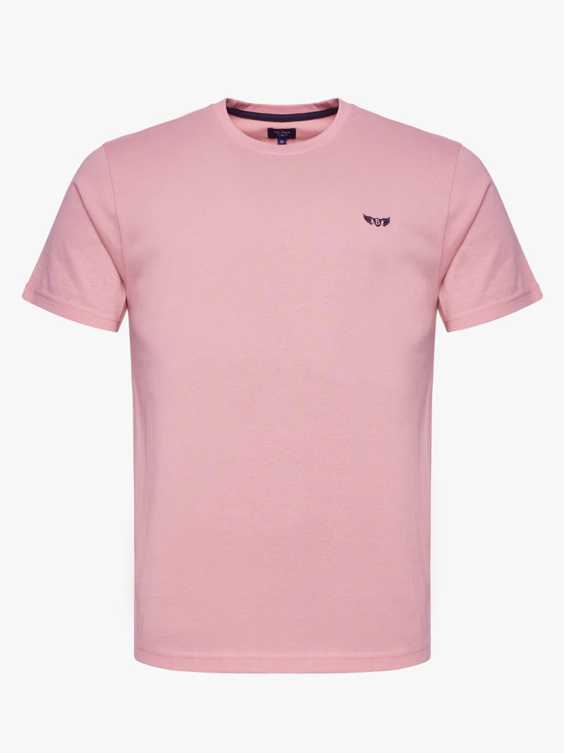100% pink cotton t-shirt