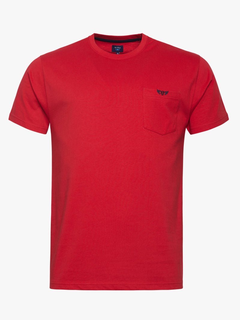 Camiseta 100% de algodón rojo