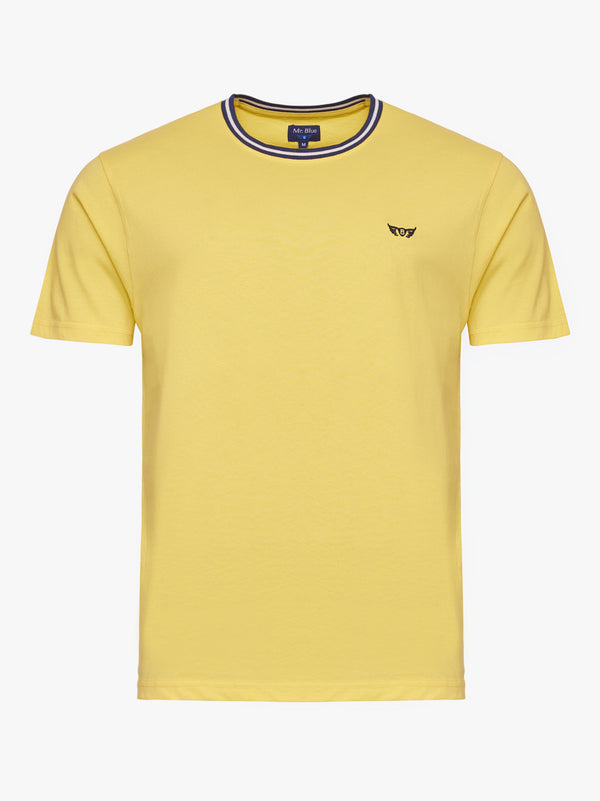 Camiseta de algodón 100% amarillo