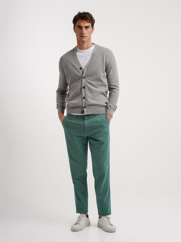 Pantalones verdes de ajuste delgado
