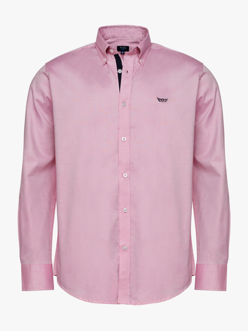 Dobby Regular Fit Shirt Pink