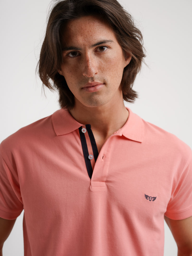 Regular polo fit pink