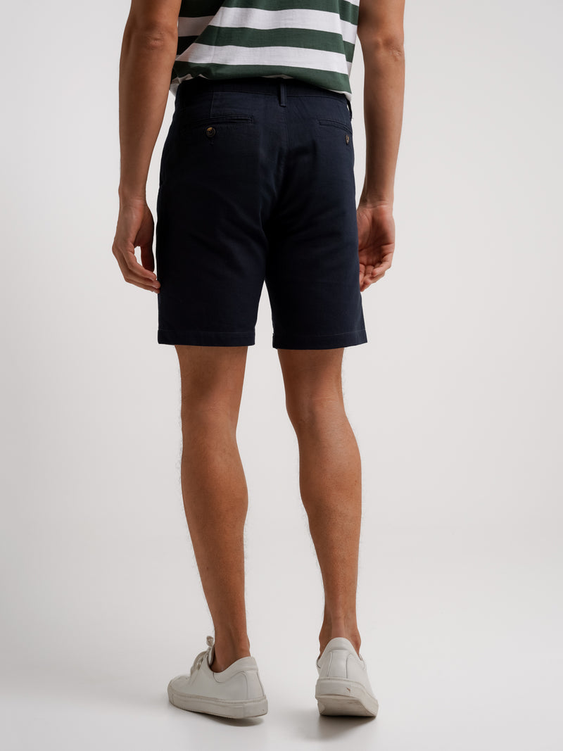 Pantalones cortos de color azul casual
