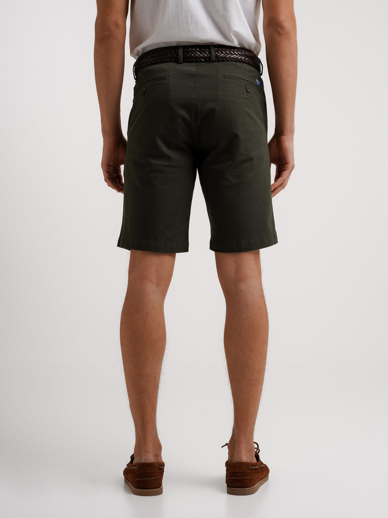 Green Regular Fit Shorts