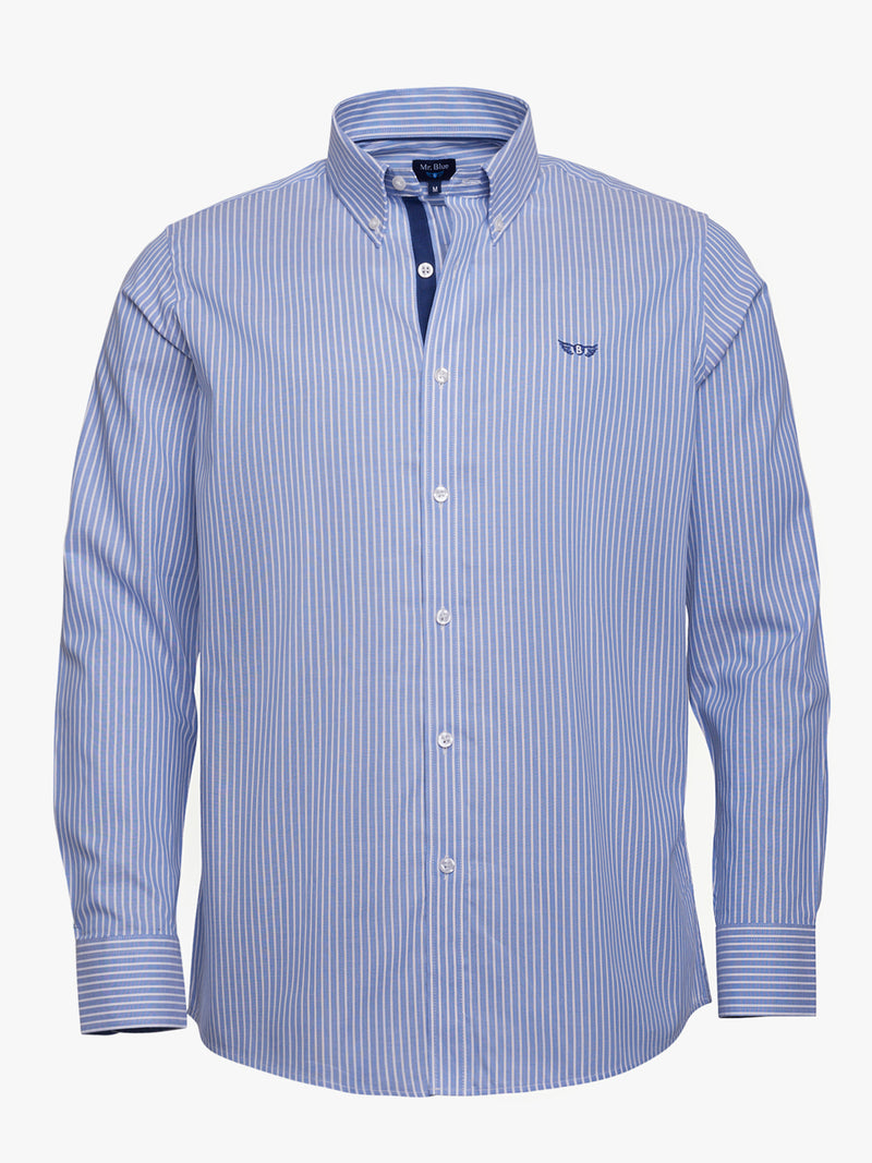 Regular Fit Oxford Blue Shirt