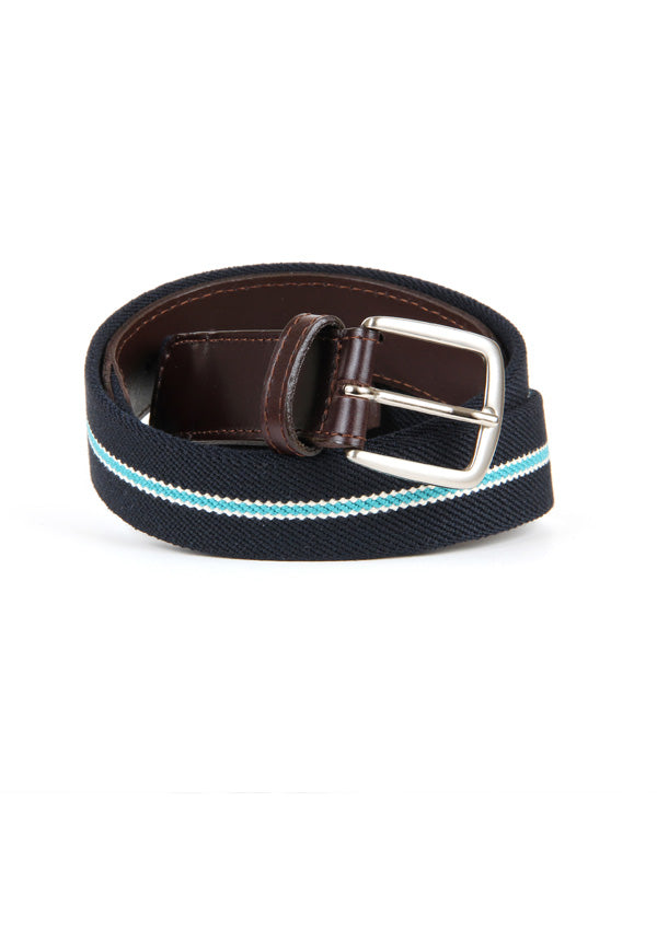 Elastic belt with thin stripes