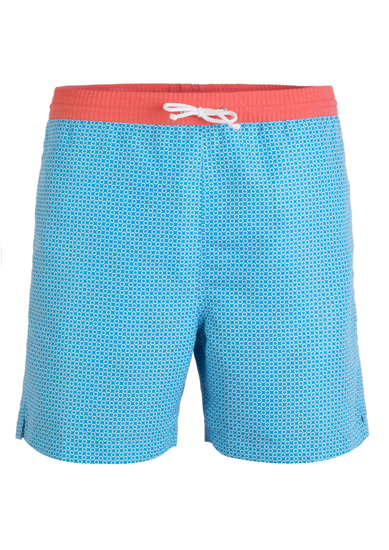 Orange medium blue swimming shorts