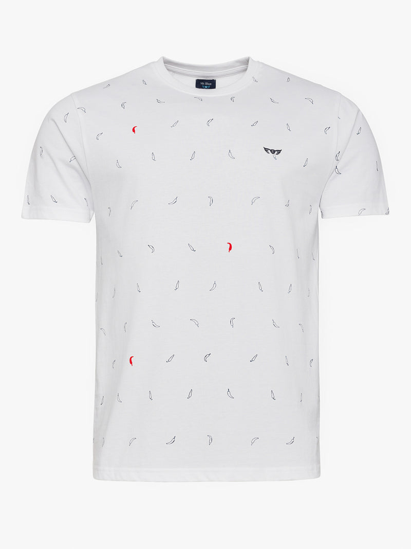 Camiseta de algodón 100% blanca