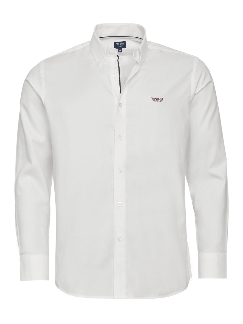 Camisa regular de White Fit Oxford